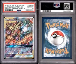 Pokemon Moltres & Zapdos & Articuno GX SM210 PSA 10 Tag Team Hidden Fates Promo - Image 1