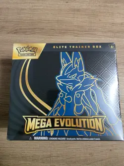 Pokemon TCG Mega Evolution Mega Lucario Elite Trainer Box ETB Slight Tear - Image 1