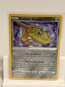 Radiant Steelix 124 NEAR MINT Lost Origin 196 Pokemon - Image 2