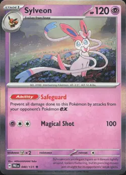 Sylveon 040/131 Holo Rare Prismatic Evolutions Pokemon Holo Near Mint - Image 1