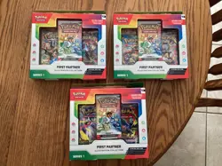 Pokemon First Partner Illustration Collection Series 1 Boxes Lot Of 3 - Image 1