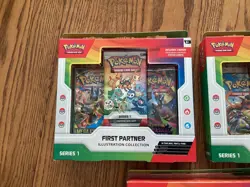 Pokemon First Partner Illustration Collection Series 1 Boxes Lot Of 3 - Image 3