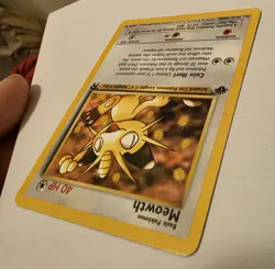 Pokemon TCG vintage 1st Edition Meowth 62/82 Team Rocket 1999 2000 - Image 3