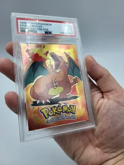 1999 Topps Pokemon The First Movie Charizard #E6 Textured Foil PSA 5 - Image 2