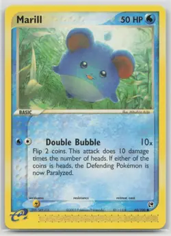 Marill 68/100 Common Sandstorm Pokemon Lightly Played - Image 1