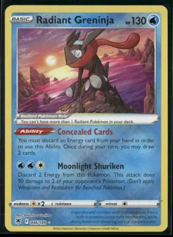 Radiant Greninja 046/189 Holo - Pokemon TCG SWSH10: Astral Radiance - Image 1