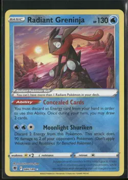 Radiant Greninja 046/189 Holo - Pokemon TCG SWSH10: Astral Radiance - Image 1
