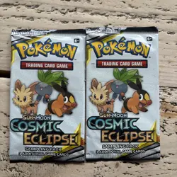 Pokemon Sun & Moon Cosmic Eclipse Sample Packs Sealed 2019 X 2 - Image 1