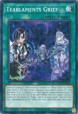 1x Tearlaments Grief - 1st Edition NM Eng YuGiOh - Darkwing Blast - Image 1
