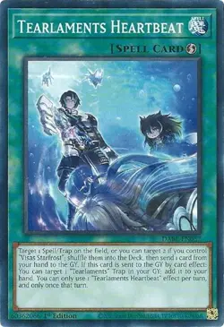 1x Tearlaments Heartbeat - 1st Edition NM Eng YuGiOh - Darkwing Blast - Image 1