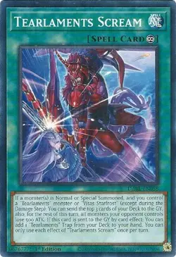 1x Tearlaments Scream - 1st Edition NM Eng YuGiOh - Darkwing Blast - Image 1