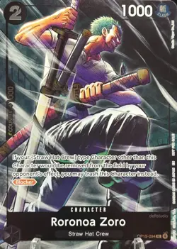 • Roronoa Zoro • OP15-094 Alt Art Foil Dash Pack Promo One Piece TCG NM - Image 1