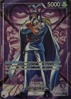 Bandai One Piece Card Game Sengoku OP16-060 L Leader Alt Art Foil EN 5000 - Image 2