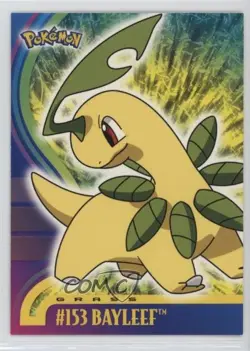 Bayleef Topps Pokemon TV Animation Edition Johto Series 1 #153 2001 - Image 1