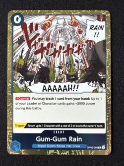 Gum-Gum Rain OP02-068 R COLD FOIL The Best Vol. 2 -Near Mint- One Piece CCG - Image 1