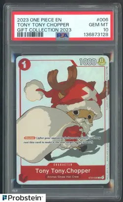 2023 One Piece Tony Tony Chopper EN Gift Collection PSA 10 GEM MINT - Image 1