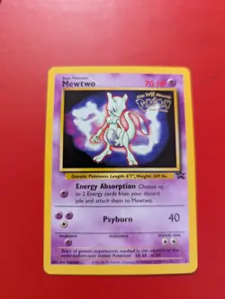 Mewtwo Black Star Promo #3 Pokemon The First Movie 1999 WoTC - Image 1