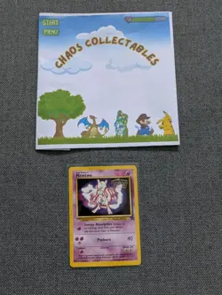 Mewtwo 3 Black Star Pokemon Movie Promo 1999 WOTC Pokemon Card - MP - Image 1
