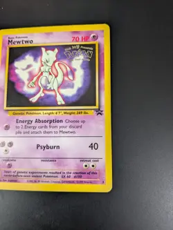 Mewtwo 3 Black Star Pokemon Movie Promo 1999 WOTC Pokemon Card -NM - Image 4