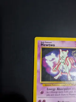 Mewtwo 3 Black Star Pokemon Movie Promo 1999 WOTC Pokemon Card -MP - Image 2