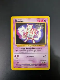 Mewtwo 3 Black Star Pokemon Movie Promo 1999 WOTC Pokemon Card -NM - Image 1