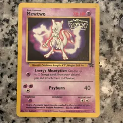 Mewtwo MP - Black Star Promo 3 - Pokemon the First Movie Stamped 1999 WOTC - Image 2