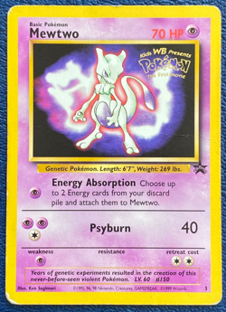 Mewtwo 3 promo Vintage WOTC Black Star Promo (1999) Pokemon First Movie - HP - Image 1