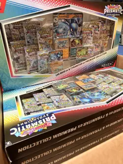 Pokemon Prismatic Evolutions Lucario EX and Tyranitar EX Premium Collection (X5) - Image 3