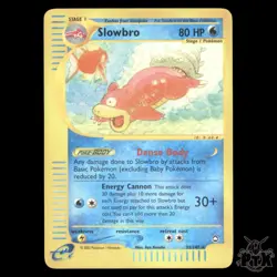 Slowbro Reverse Holo #33/147 Aquapolis MP/HP Pokemon 2002 - Image 1
