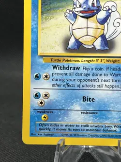 Pokemon TCG Base Set Wartortle Non Holo Uncommon 42/102 Vintage WOTC LP - Image 5