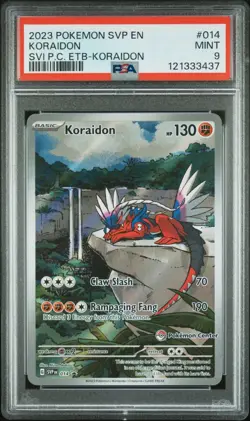 Koraidon #014 Pokemon Center ETB Promo 2023 PSA 9 Mint - Image 1