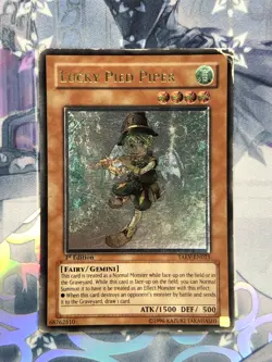 TAEV-EN021 Lucky Pied Piper Ultimate Rare 1st Edition Heavily Played YuGiOh TCG - Image 1