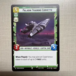 Paladin Training Corvette 99/264 Star Wars Unlimited Trading Card Game - Image 1