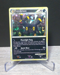 Umbreon 10/90 HS Undaunted Holo Rare Pokemon Card LP - Image 1
