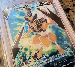 Kleavor V Full Art Pokemon Card DEGREE 9 MT Graded Black Star Promo SWSH248 2022 - Image 2