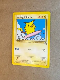 Surfing Pikachu 28/53 Black Star Promo Regular Pokemon card Near Mint / NM cond. - Image 3