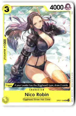 Nico Robin OP07-104 Uncommon 500 Years in the Future One Piece Near Mint - Image 1