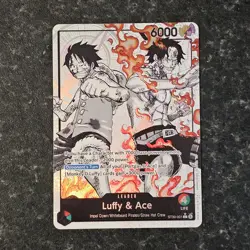 One Peice TCG St30 ST30-001 Luffy ace Alt Art Leader One Piece Card English - Image 1