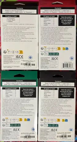 One Piece TCG Starter Deck Lot of 4 English New Sealed ST08 ST23 ST24 ST27 - Image 2