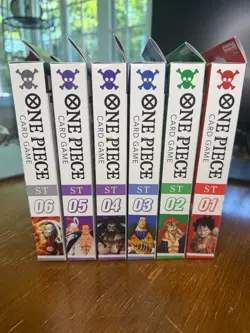 One Piece TCG Starter Deck Lot ST01-ST06 English New Sealed Complete Set - Image 2