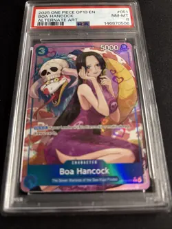 2025 One Piece OP13-051 Boa Hancock Alt Art PSA 8 - Image 1