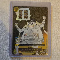 OP16-116 ZEHAHAHAHA (alt art) The Time To Battle One Piece TCG English Card Mint - Image 1