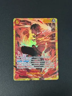 One Piece TCG Portgas D. Ace OP16-118 SEC English Foil NM! - Image 1