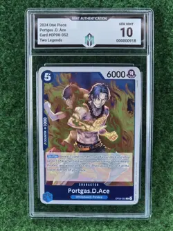 One Piece Portgas.D.Ace OP08-052 Two Legends Foil GEM MINT 10 - Image 1