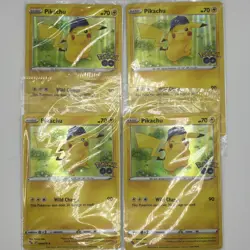 2022 Pokemon GO Pikachu Holo Promo Cards 028/078 New Sealed (set of 4) - Image 1