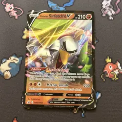 Galarian Sirfetch’d SWSH043 LP -Ultra Rare Pokemon Card- Black Star Promo (9q) - Image 1