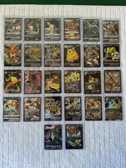 Lot Of 26 Black Foil Fan Art Pokemon Cards - Image 1