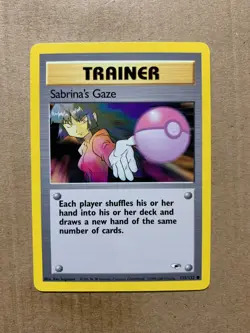 Sabrina's Gaze 125/132 Gym Heroes - Common Pokemon Card - NM/Mint - Image 1