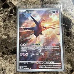 Latios 203/191 Sv08: Surging Sparks Holo NM Copy Pokemon Card Illustration Rare - Image 1