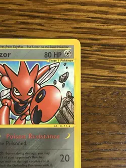 Pokemon Scizor 032/147 Aquapolis Regular Card - Image 4